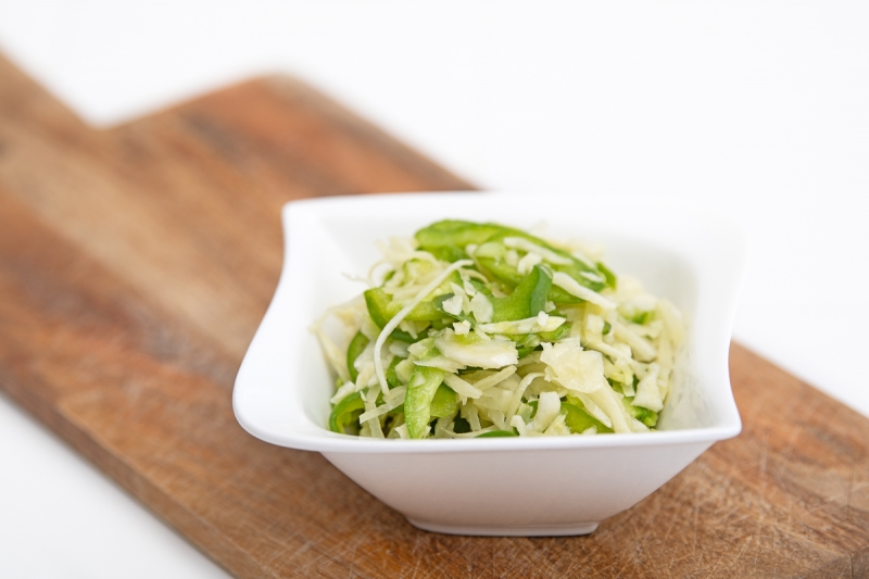 Salát zeleninový přírodní - zelný s paprikou - 68%/19% – volný